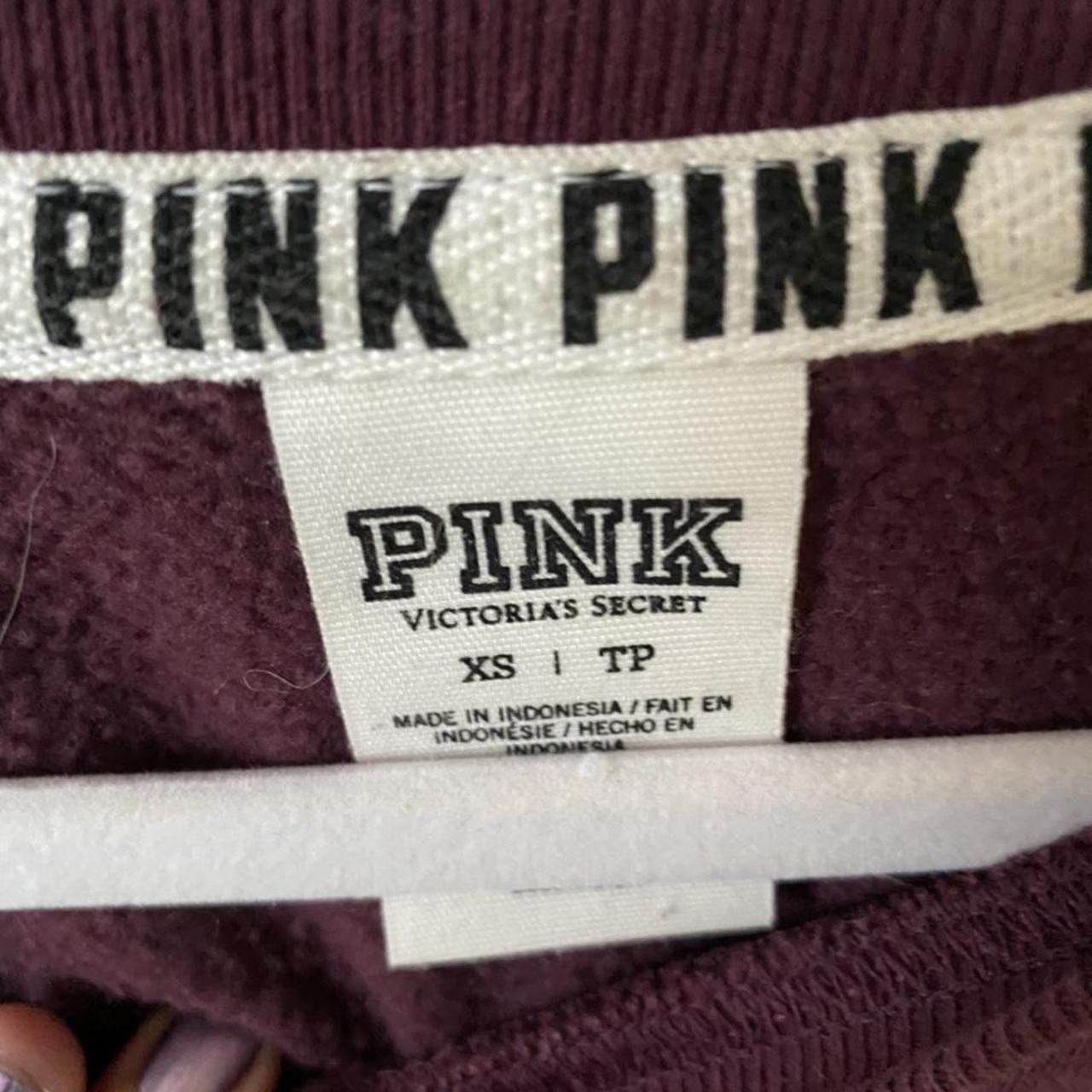 PINK maroon jumper Size XS (would also fit a... - Depop