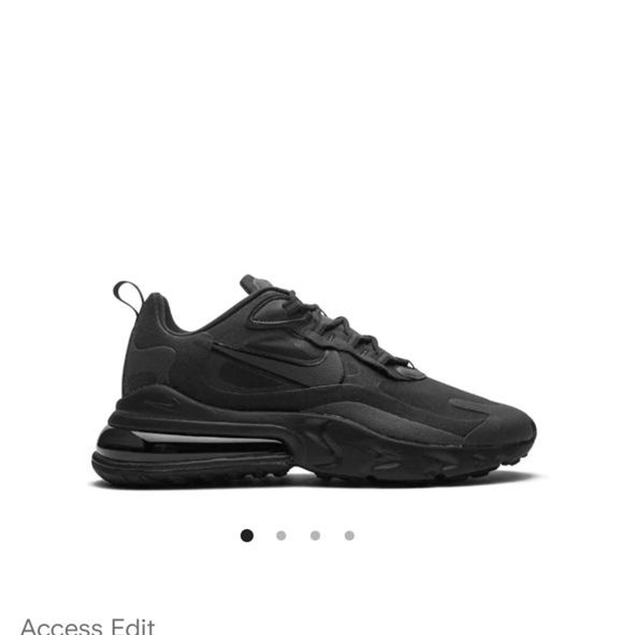 Nike air 70 react All black Some suede black bits... - Depop