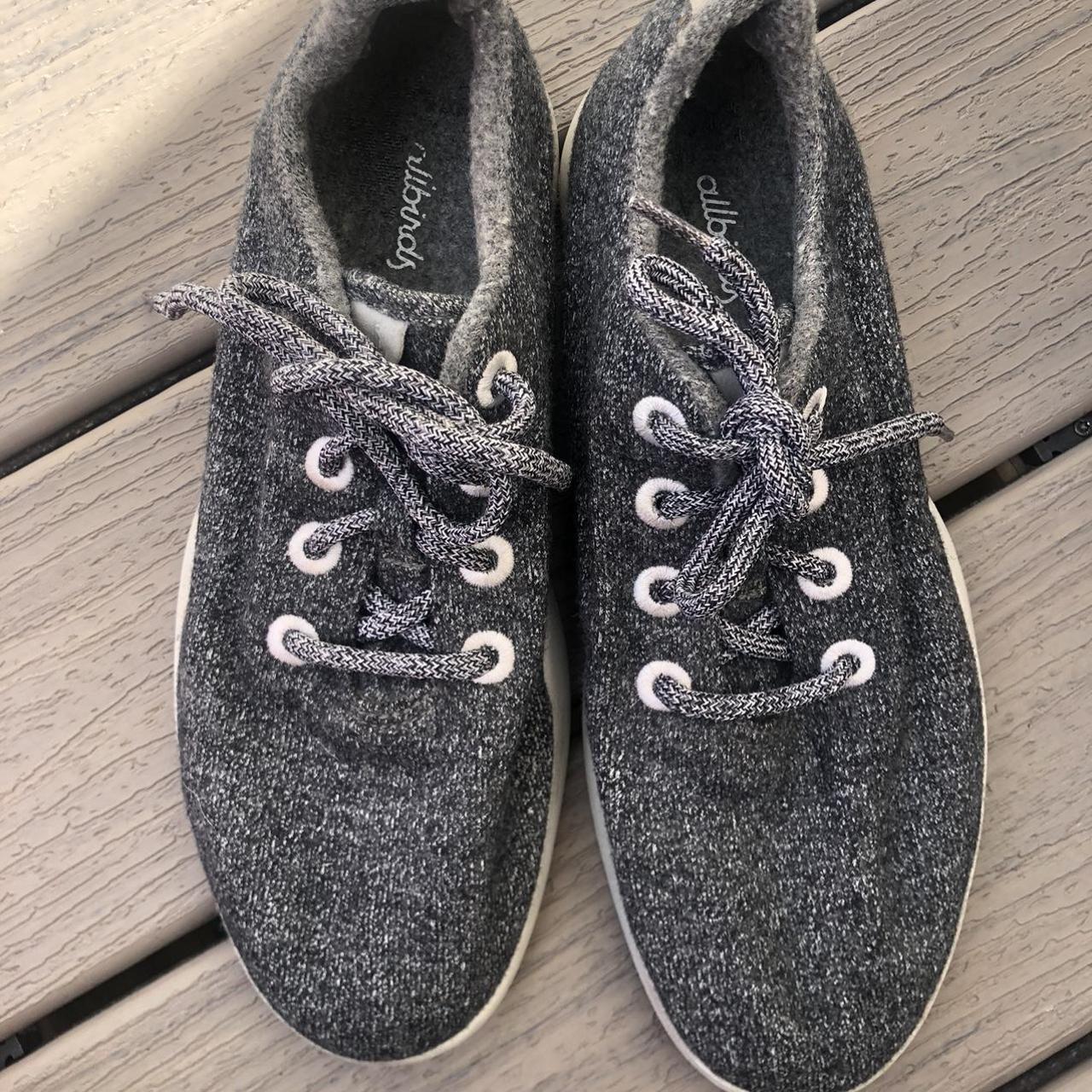 Allbirds Women's Grey and Black Trainers | Depop