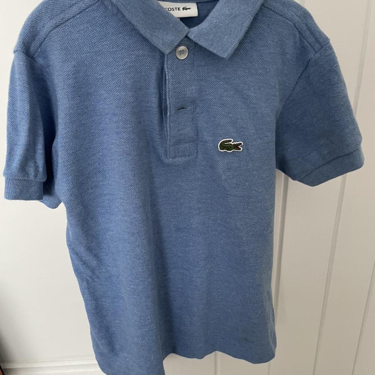 Worn once boys Lacoste t shirt in blue. Excellent... - Depop