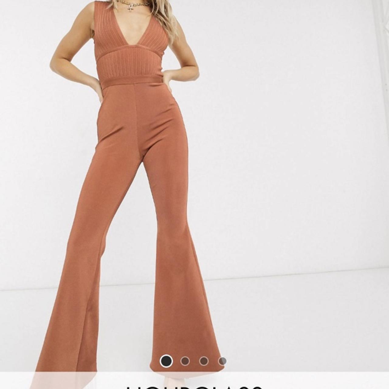 Asos hourglass bandage jumpsuit figure hugging Depop