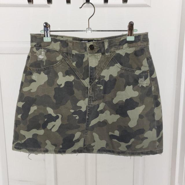 army fatigue pencil skirt