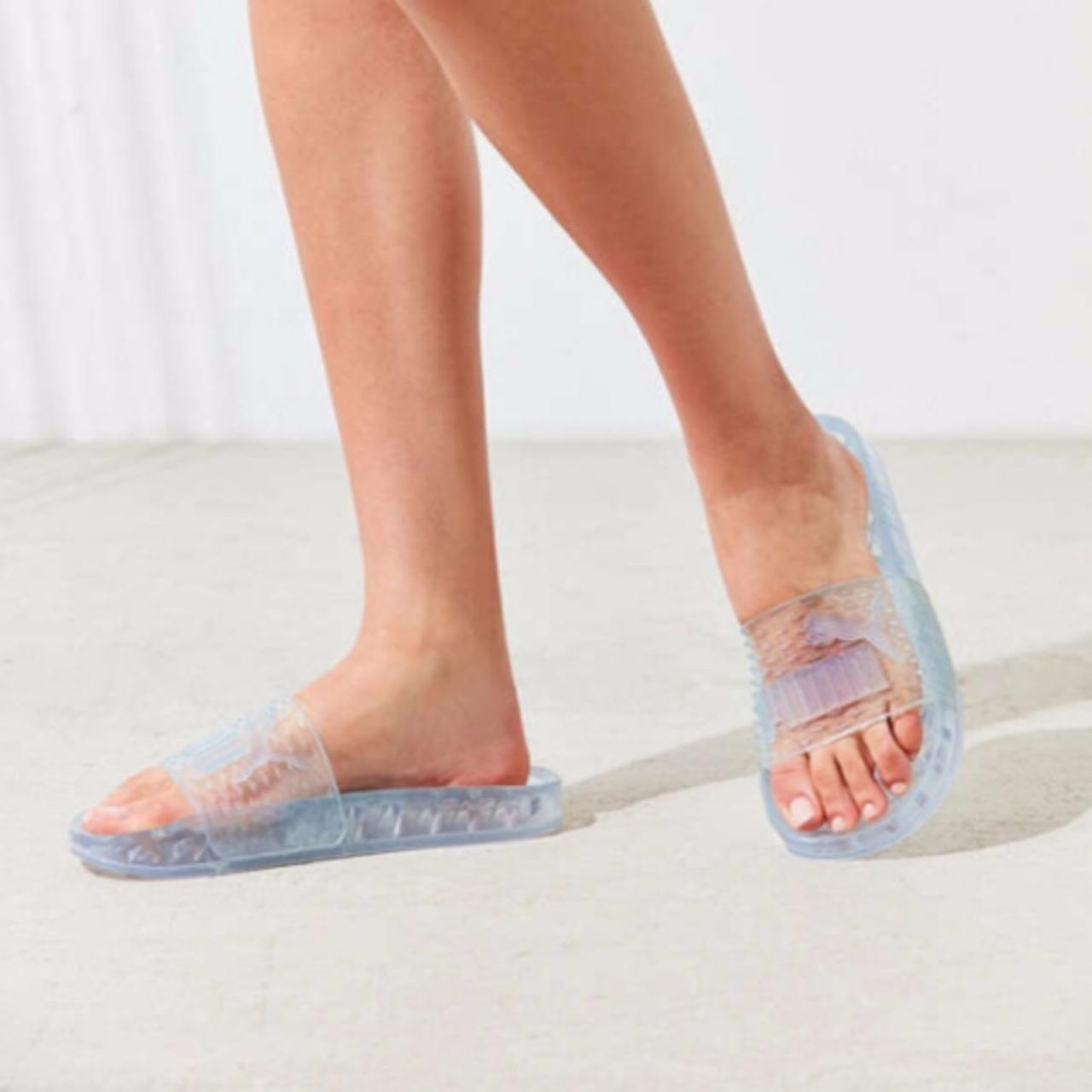 Fenty jelly slides clear hotsell