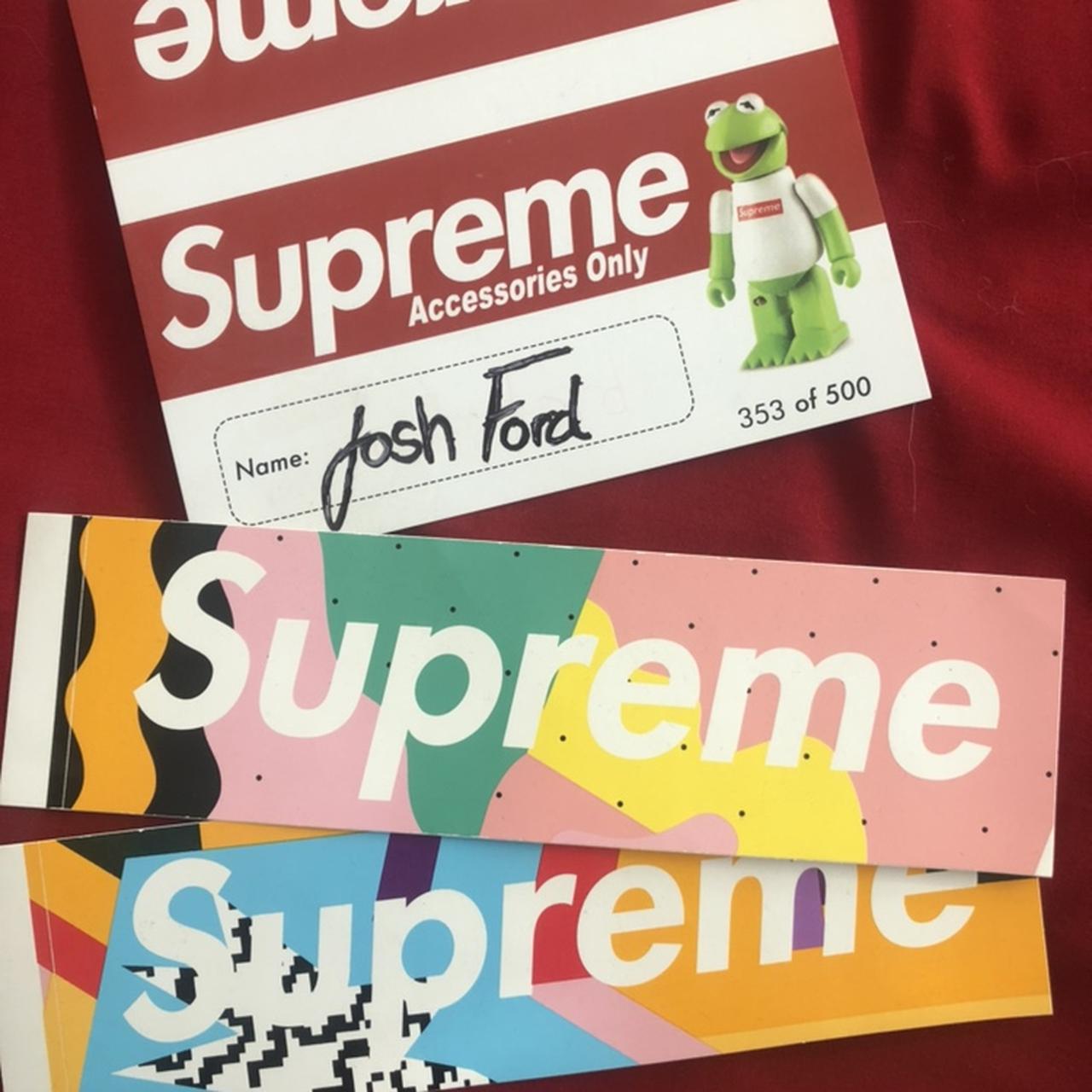 Supreme Kermit box logo sticker | Depop