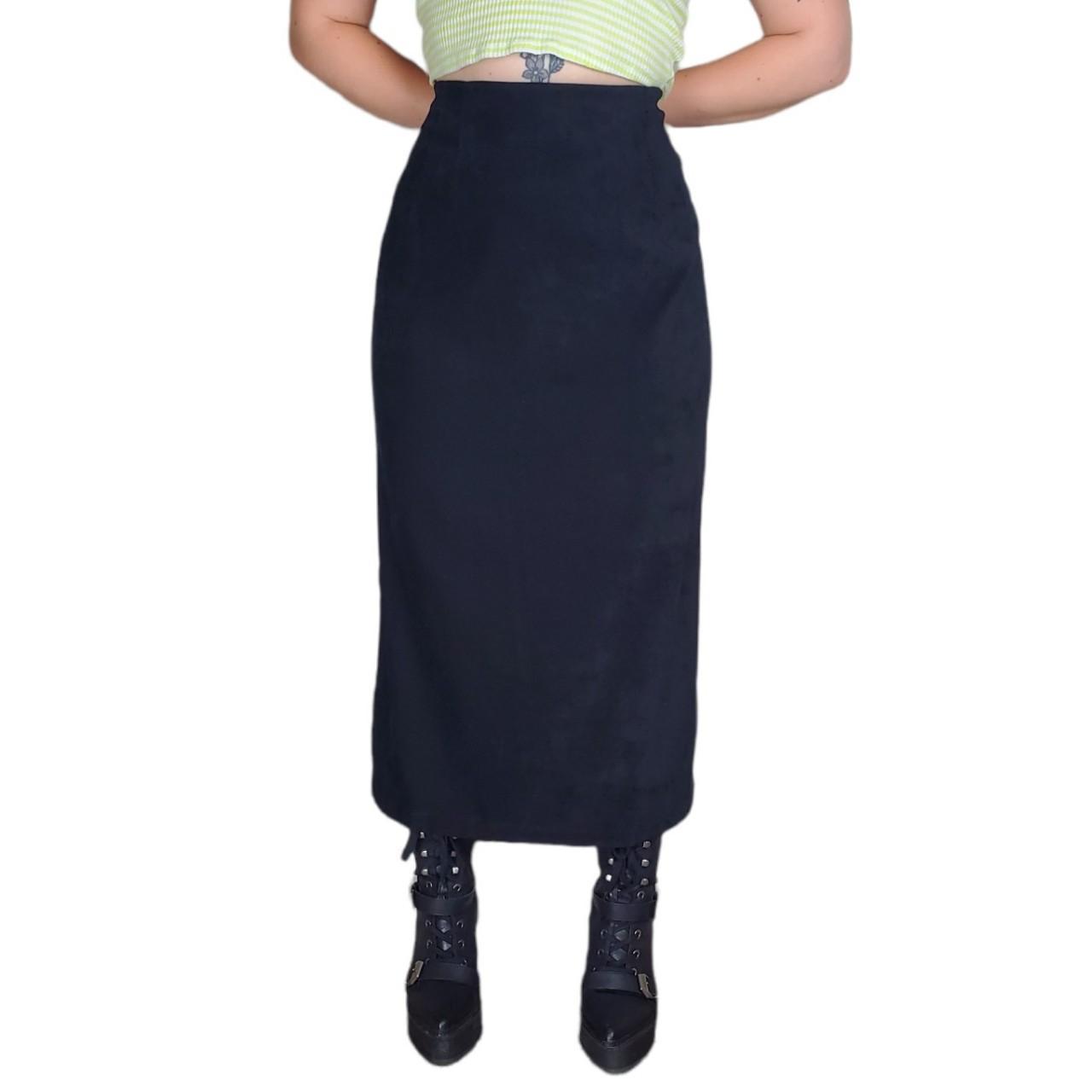 Product Image 1 - 90's black midi skirt 
-Size