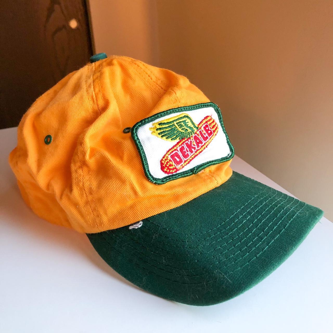 Men's Green and Yellow Hat | Depop