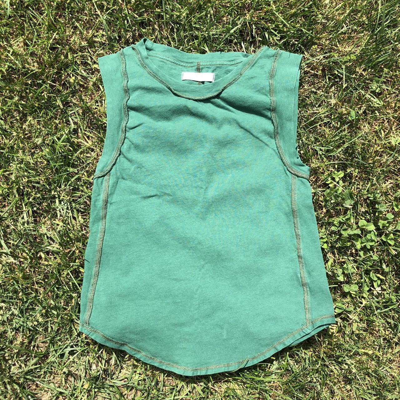 Free People Women's Green Vest Depop