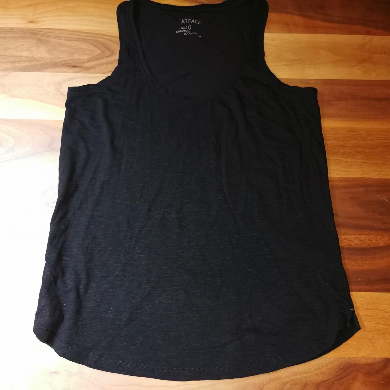 FatFace Women's Black Vest Depop