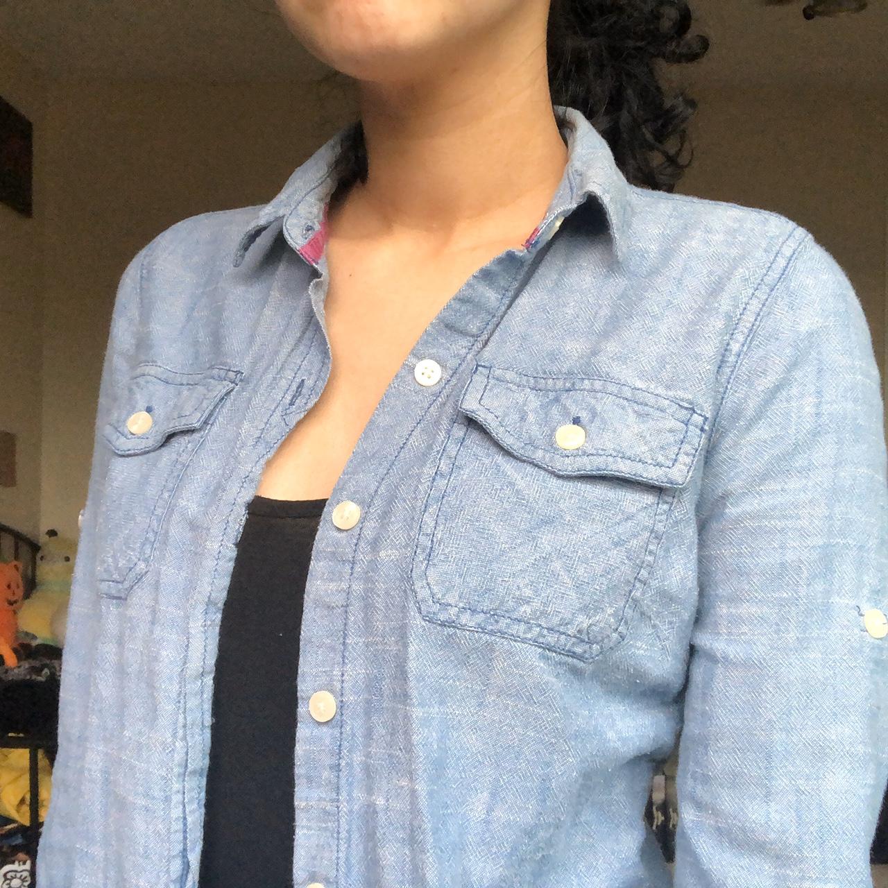 Mossimo Women's Blue Shirt (2)