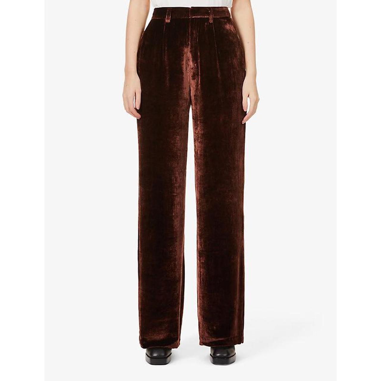 reformation velvet pants