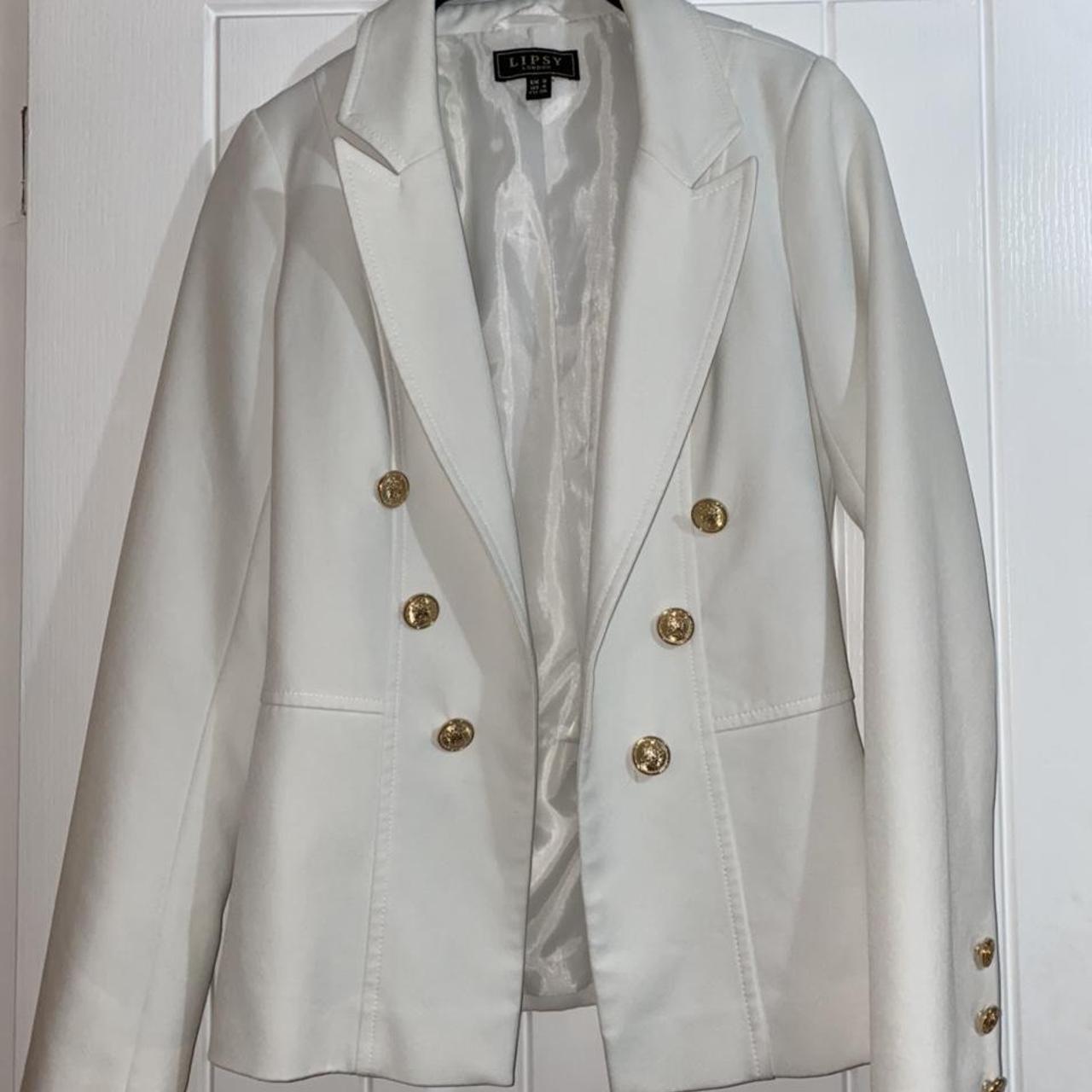 lipsy white blazer
