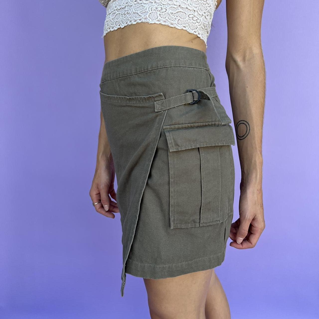 urban outfitters green cargo skirt. modern urban... Depop