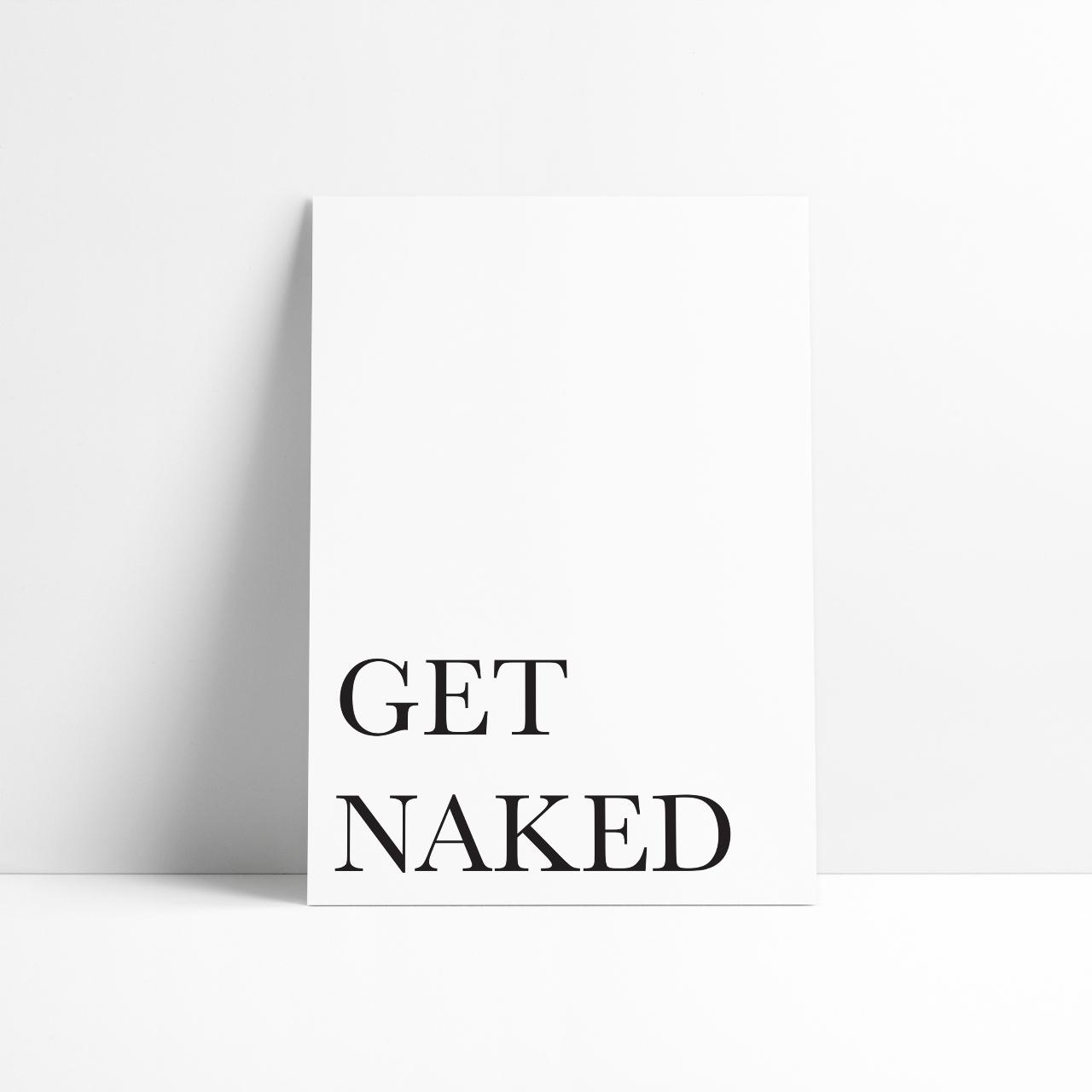 Get Naked Wall Print A Printed On High Quality Depop