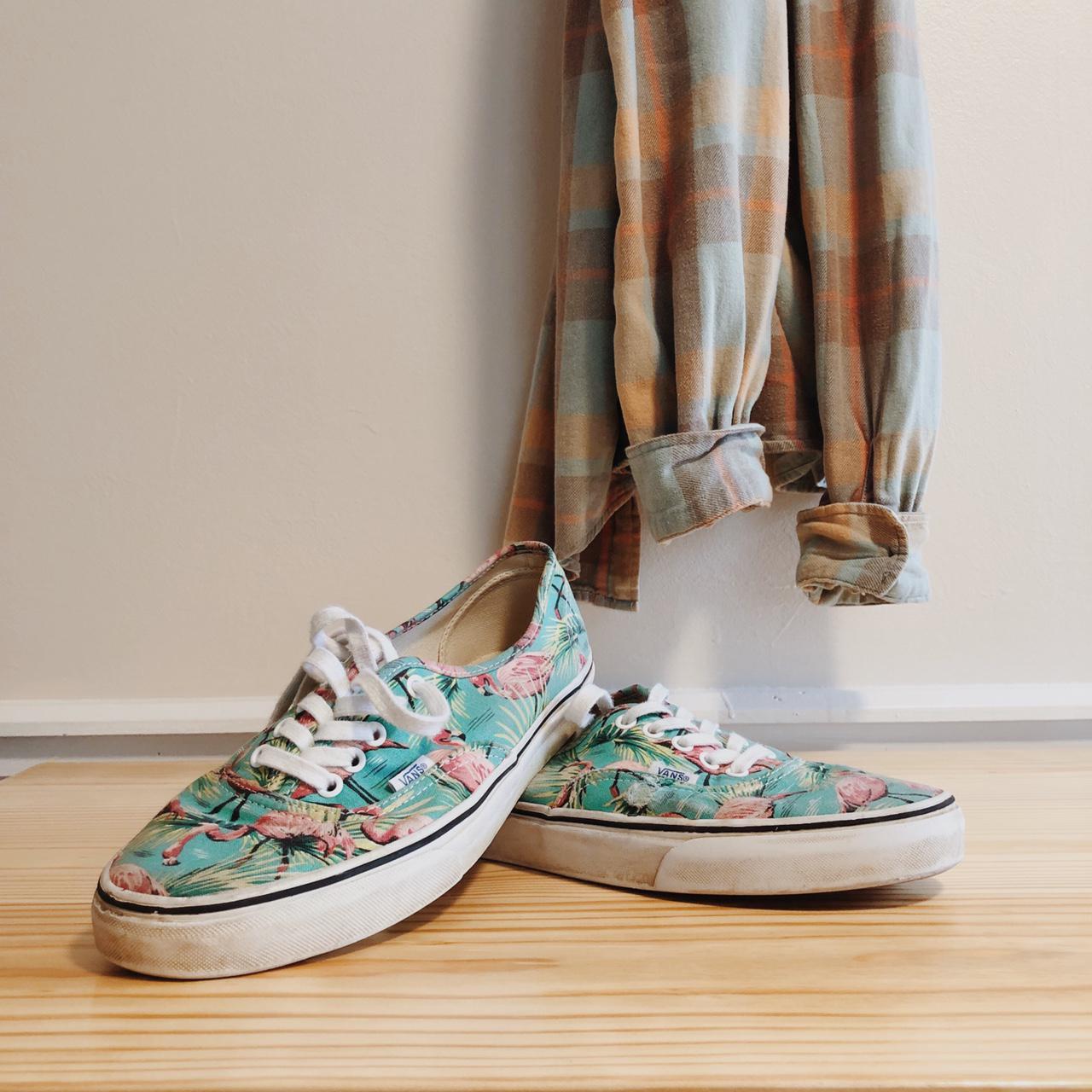 Vans van doren flamingo shoes! These are the perfect... - Depop
