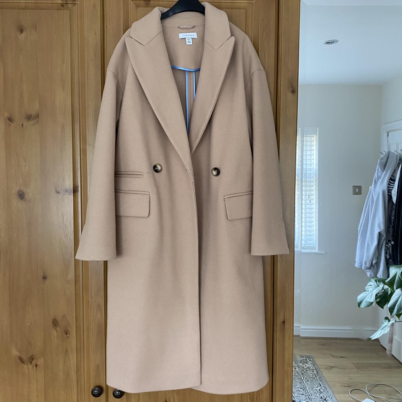 Petite camel clearance coat topshop