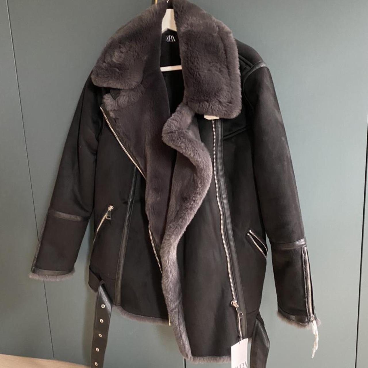 zara grey suede jacket