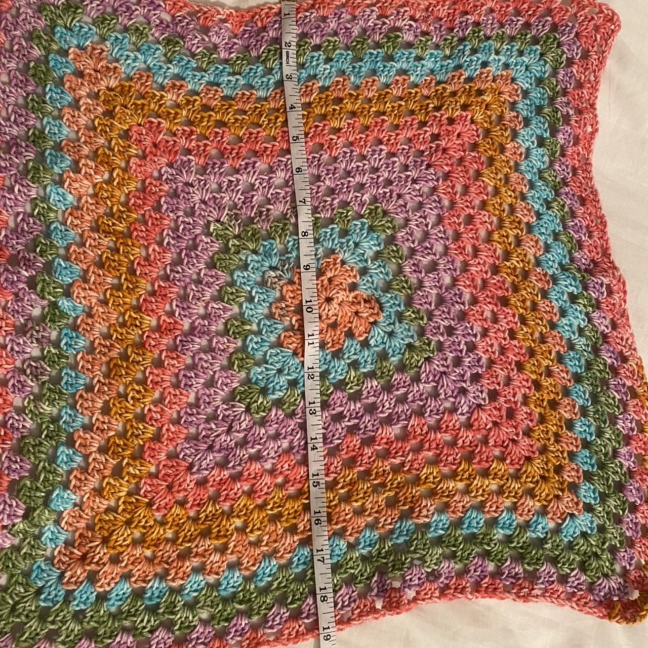 Crochet blanket handmade slightly more expensive due Depop