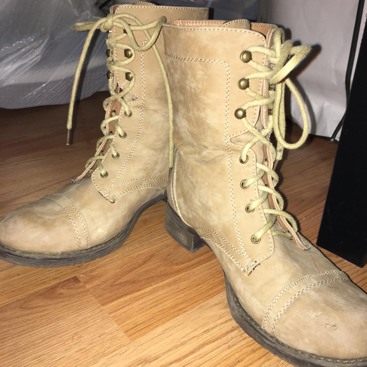 Cathy Jean military style boots. Size 8. Originally