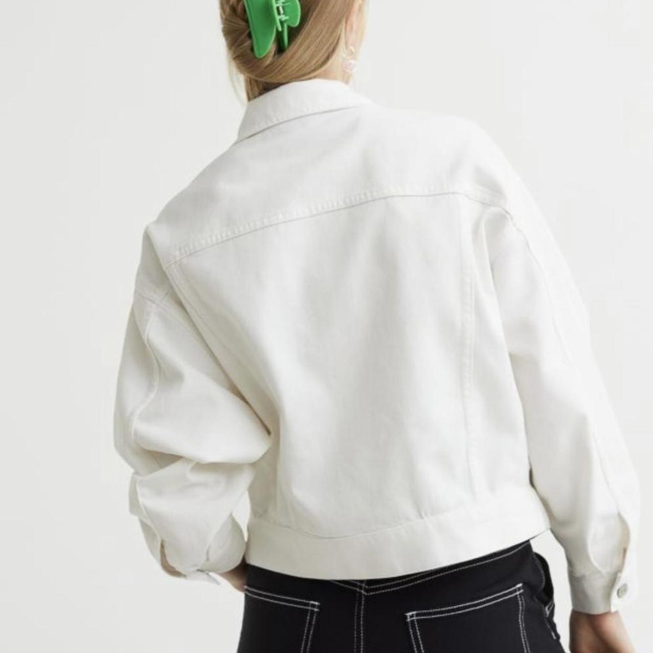 h and m white jacket