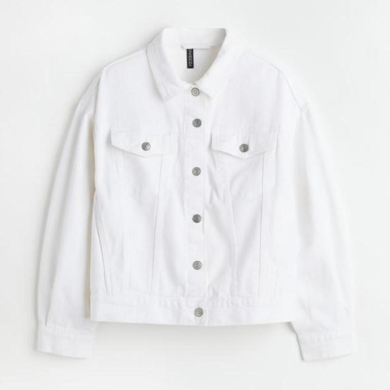 h and m white jacket