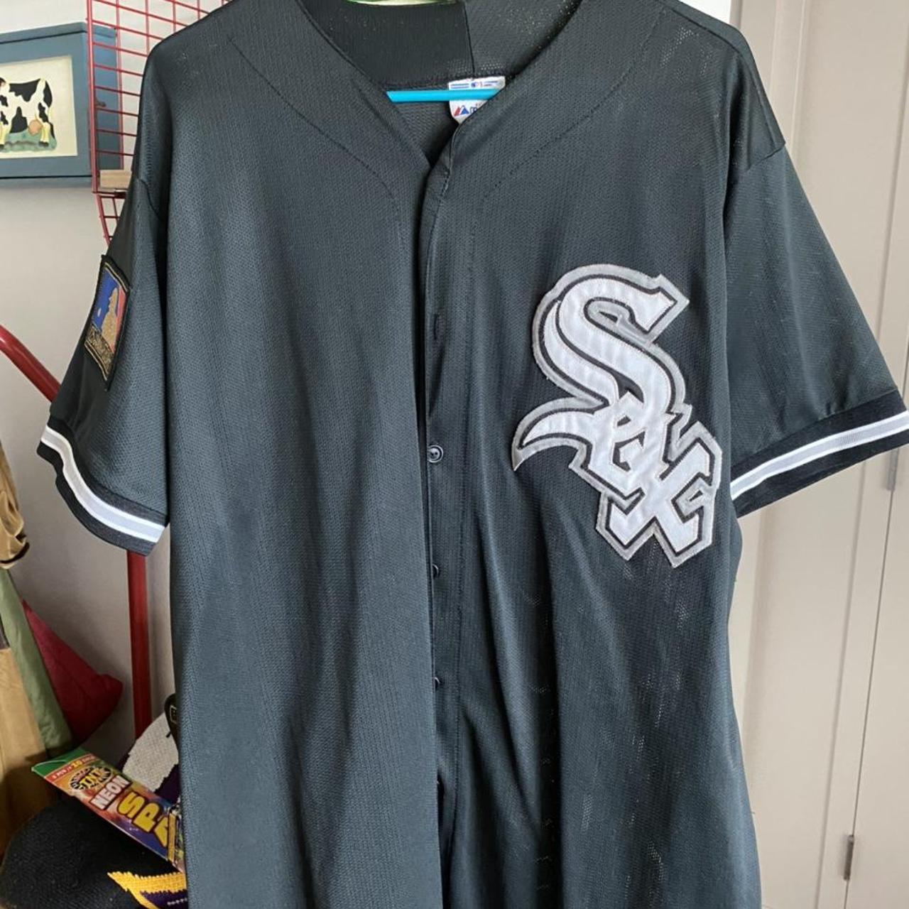 VTG MAJESTIC CHICAGO WHITE SOX 125TH ANNIVERSARY MLB JERSEY SIZE XL MADE IN  USA