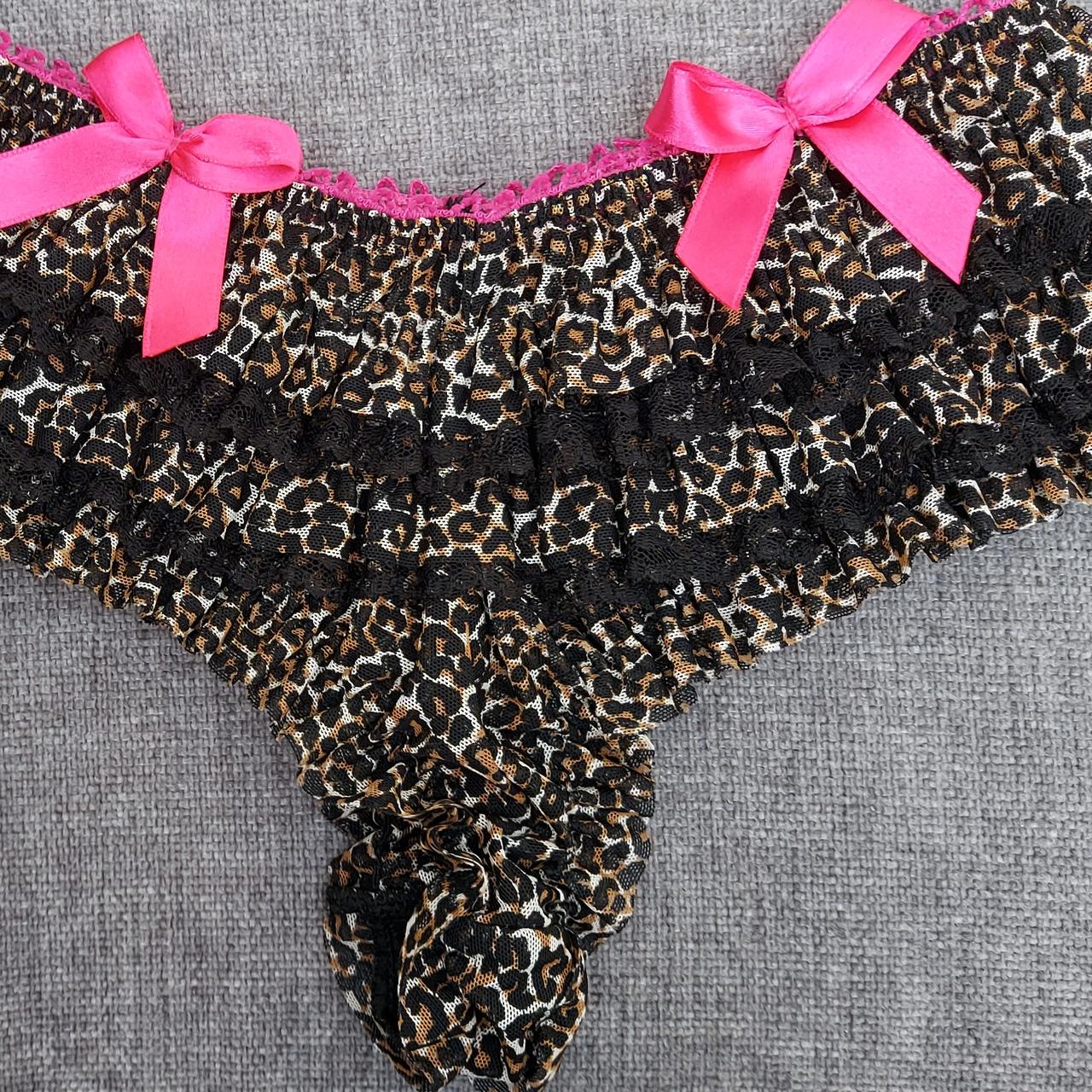 Boux Avenue frilly knickers. Size 10. Leopard print - Depop