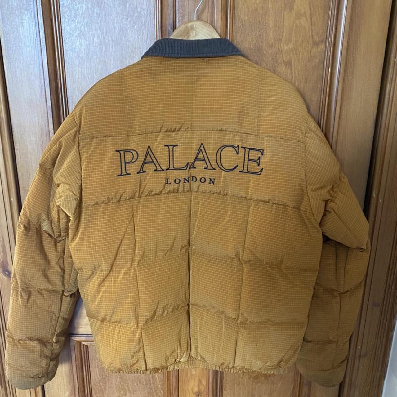 Palace Men's Orange and Black Jacket | Depop