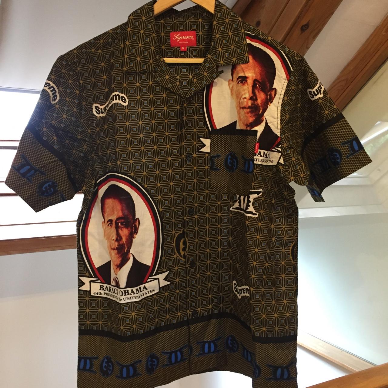 Supreme Obama button up Shirt Size: M Brand new... - Depop