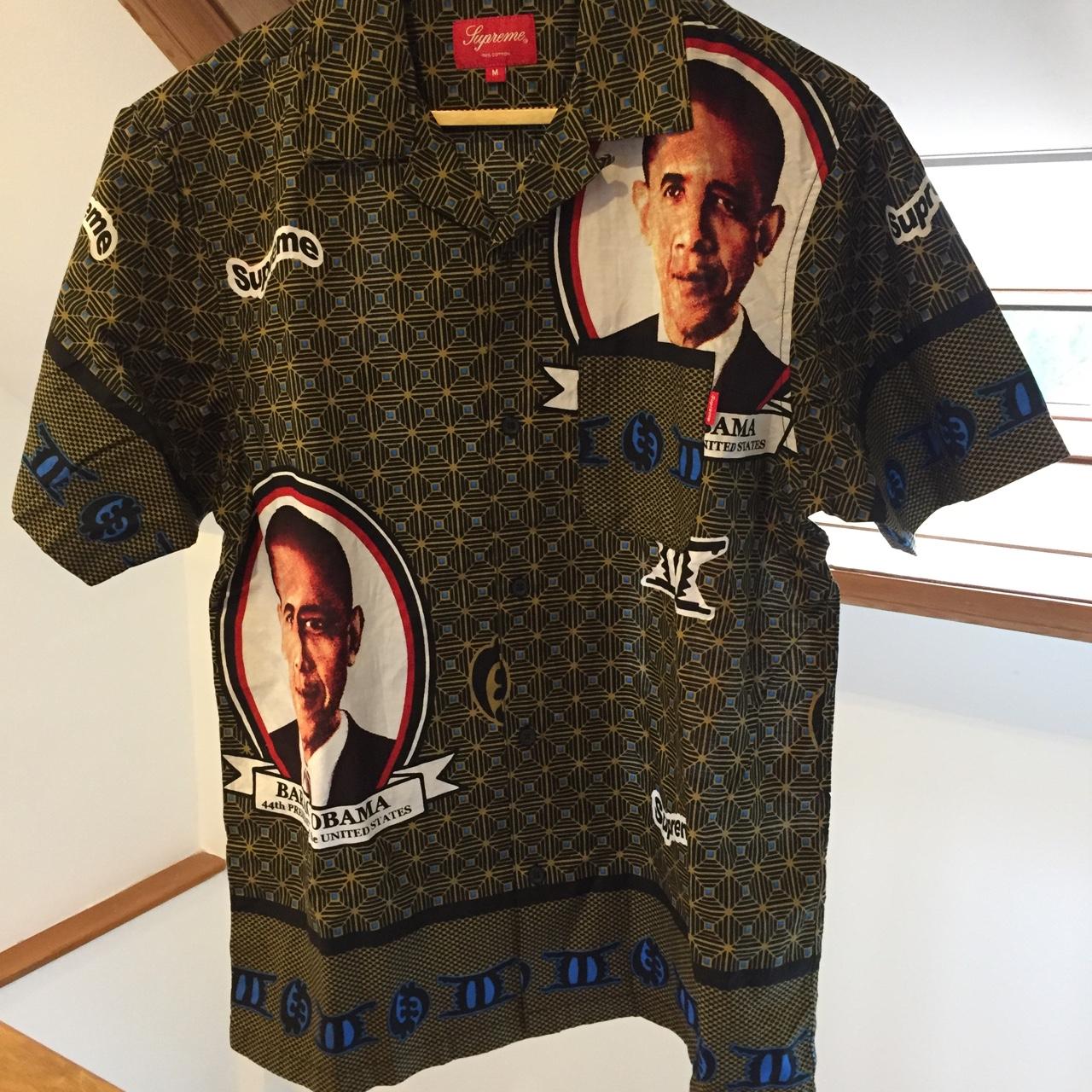 Supreme Obama button up Shirt Size: M Brand new... - Depop