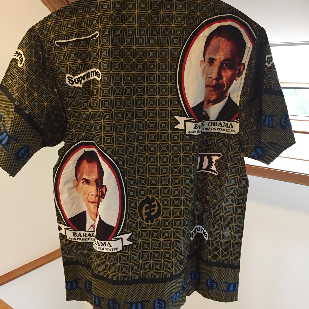 Supreme Obama button up Shirt Size: M Brand new... - Depop