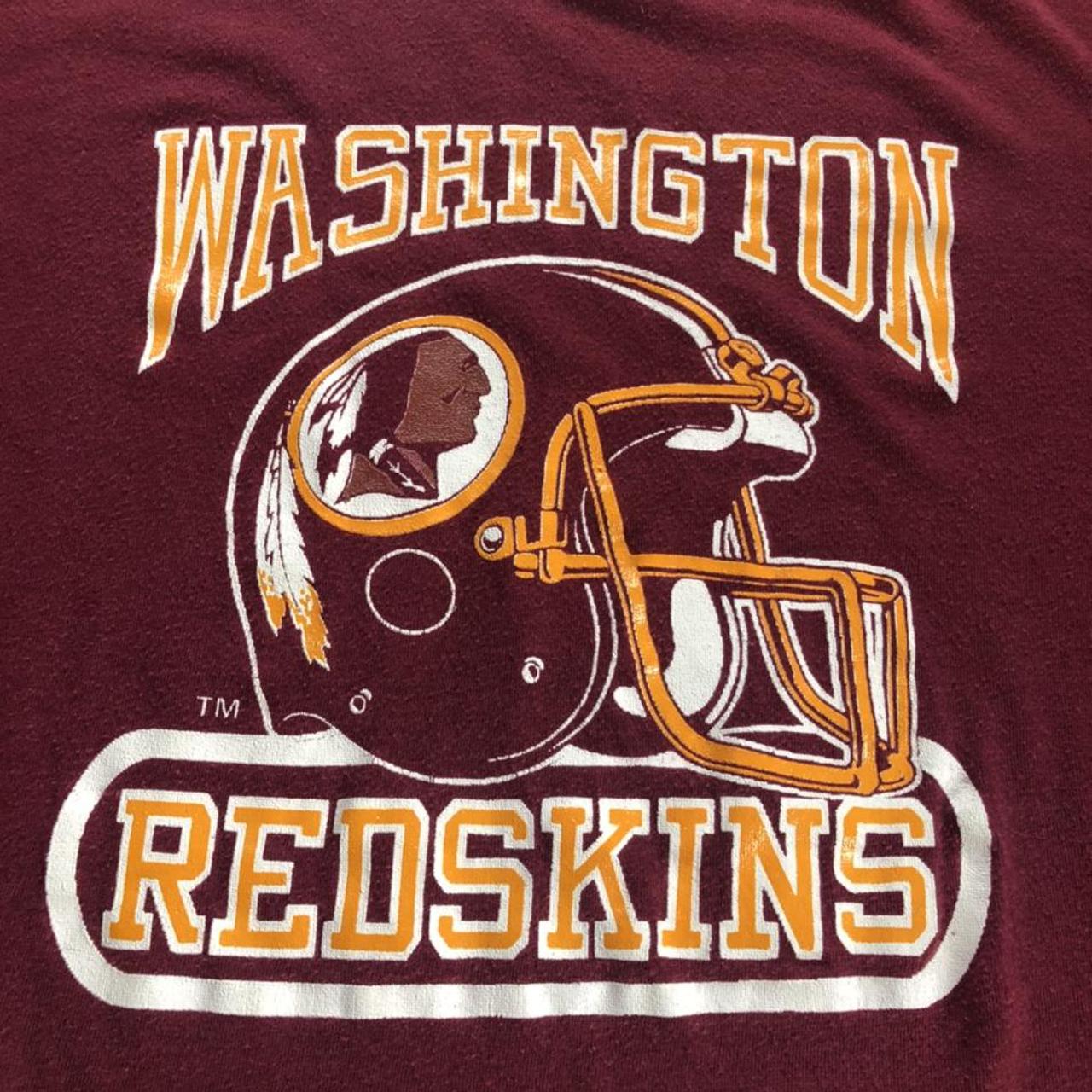 80s Washington Redskins vintage logo 7 t-shirt - Depop