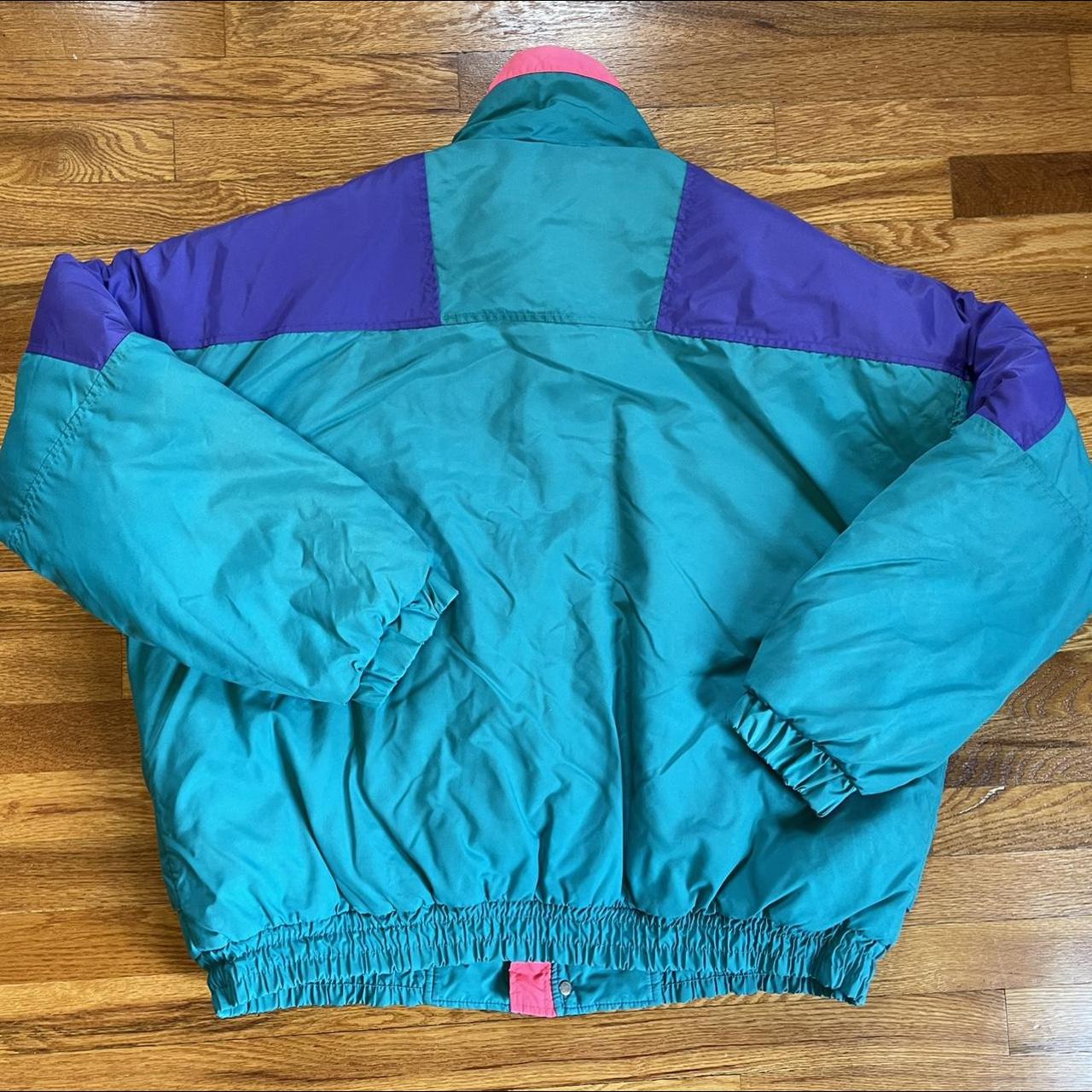 super colorful 80s/90s Columbia Sportswear vintage... - Depop