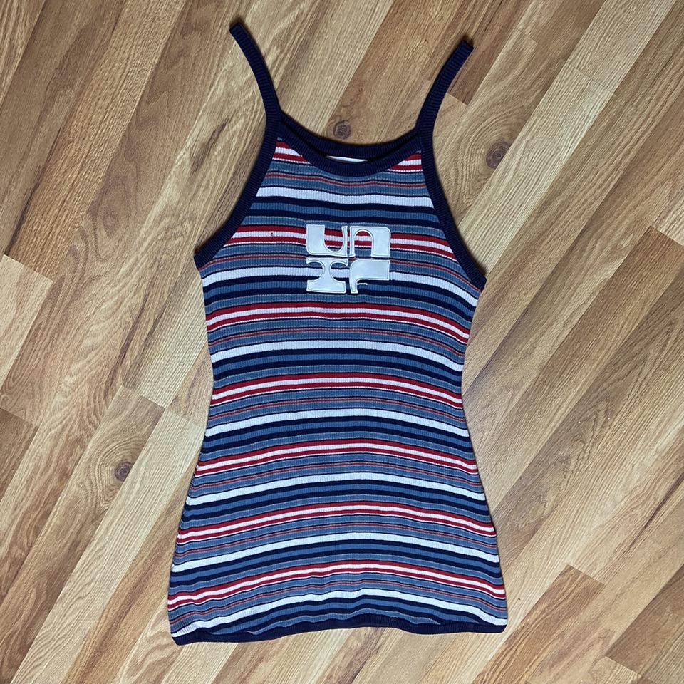 Unif joanie dress with navy blue, red, and white... - Depop