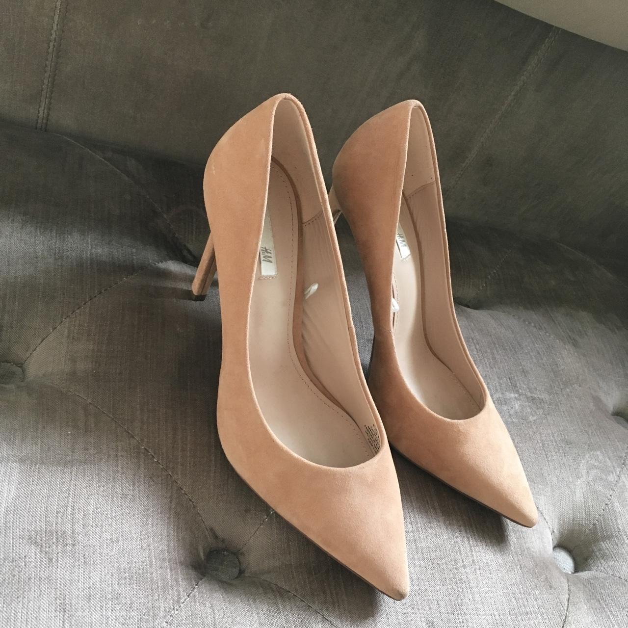 Nude hot sale suede stiletto