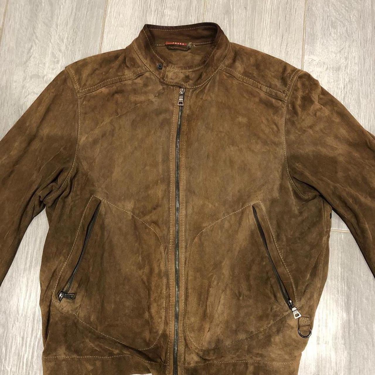 Beautiful suede prada men's jacket - Tg.54 - XL - | Depop