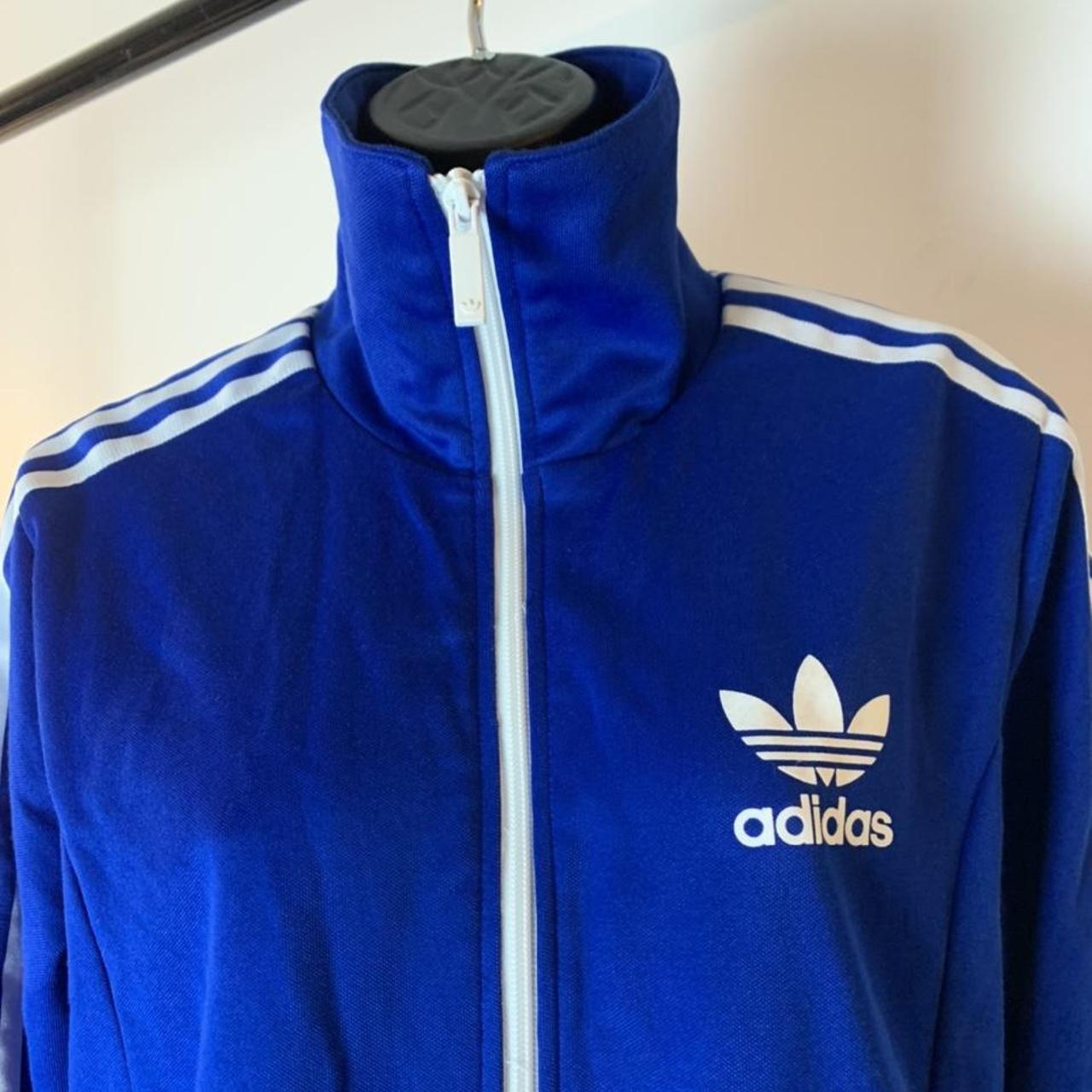 🦋 Y2Ks Adidas Blue x White Tracksuit Set Dark blue... - Depop