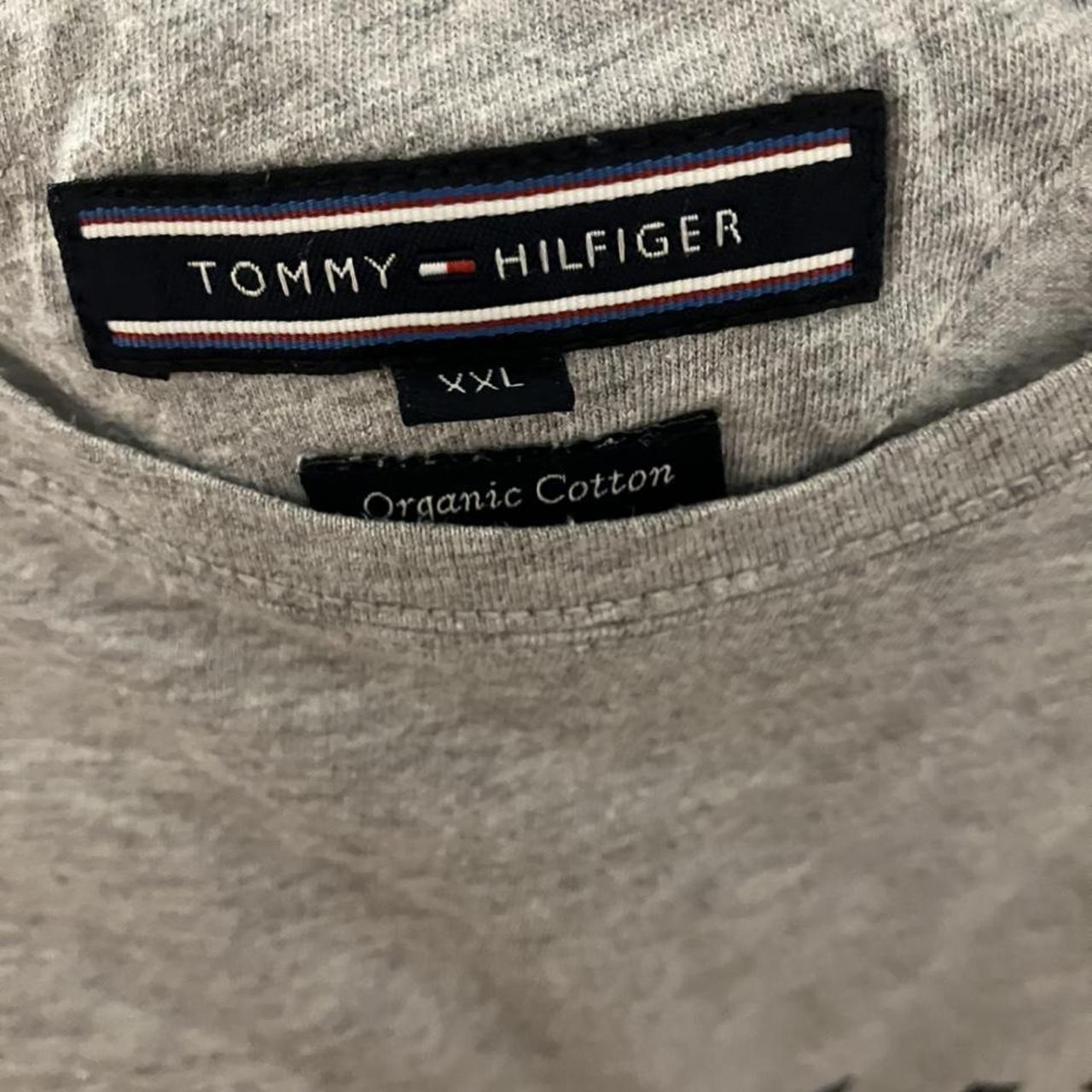 Tommy Hilfiger Grey T shirt XXL Good condition only... - Depop