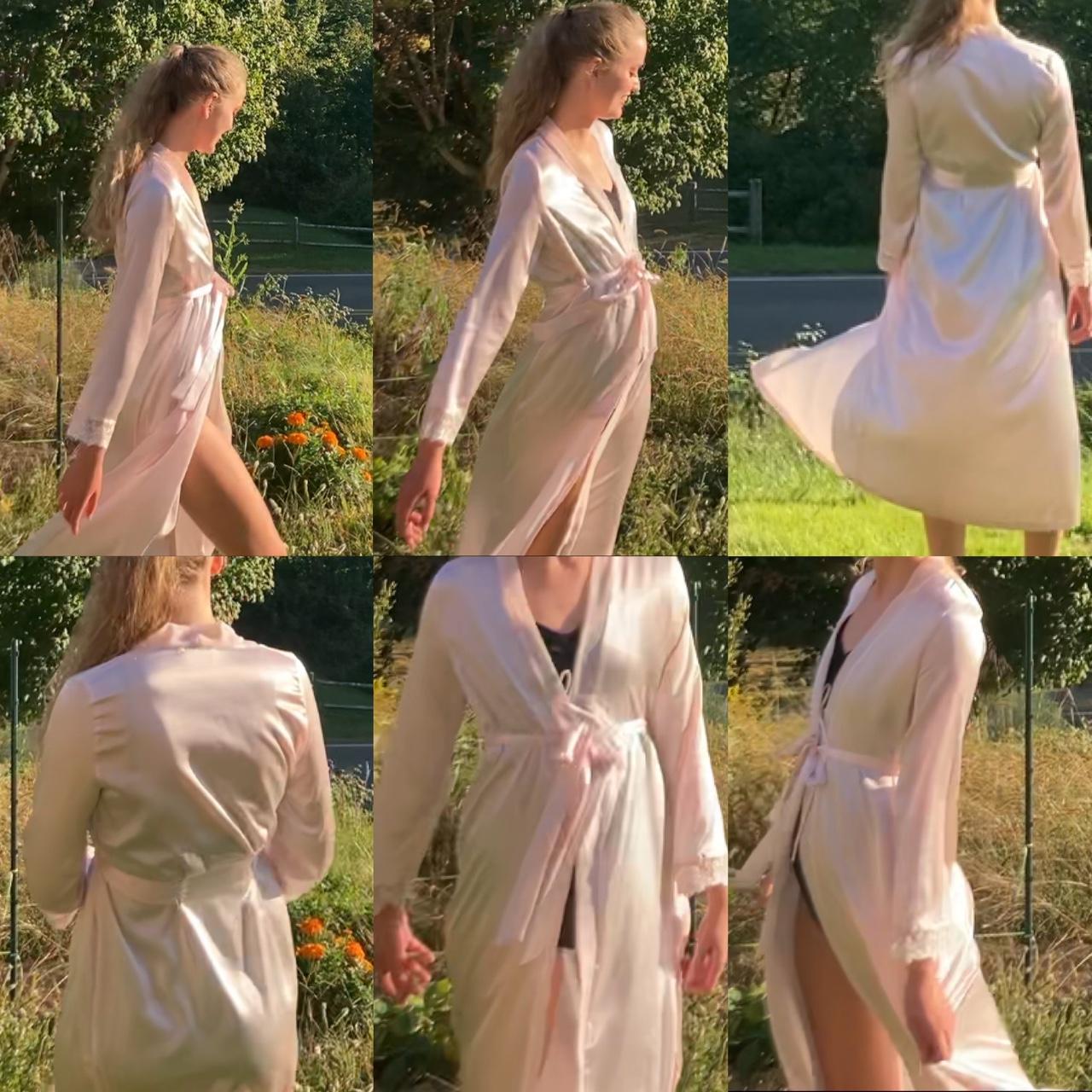 Linea Donatella Women's Pink Robe (4)