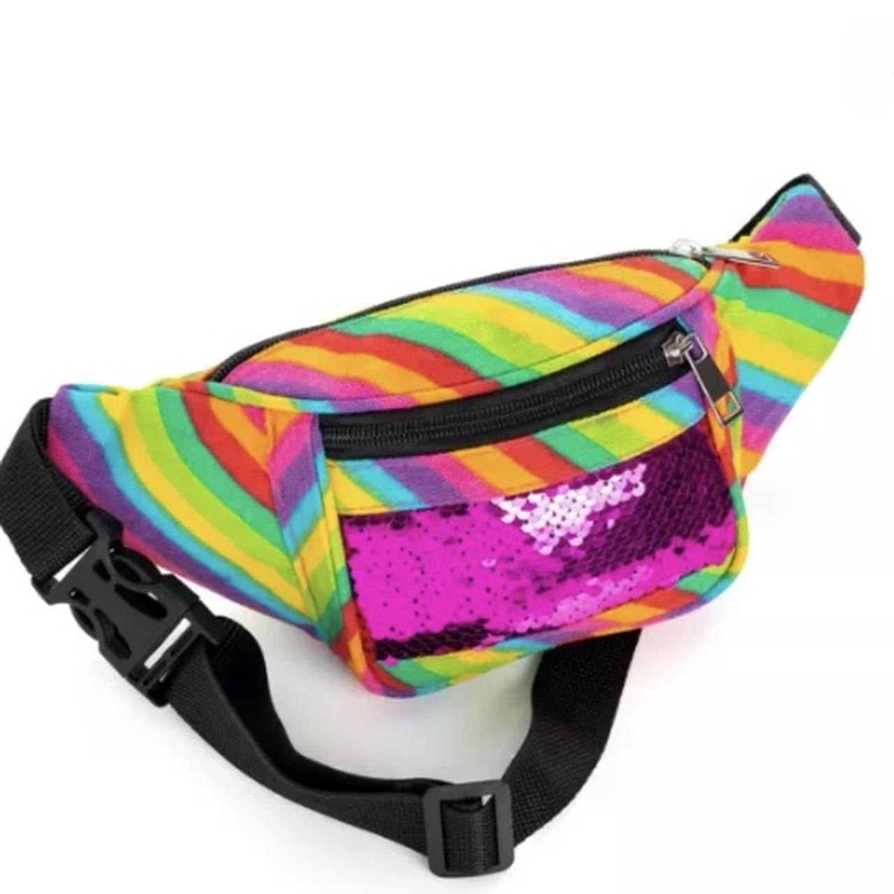 Rainbow sequin bum discount bag