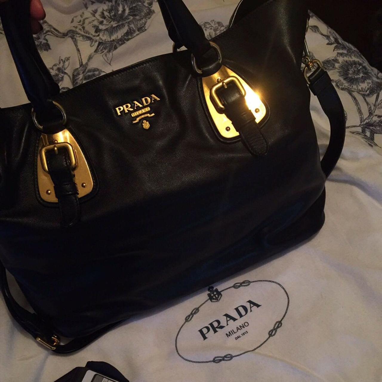Vintage Prada doctor bag. Had loops added so I could add a more modern  chain (can't be used as a strap). Is the thick one too much? :  r/luxurypurses