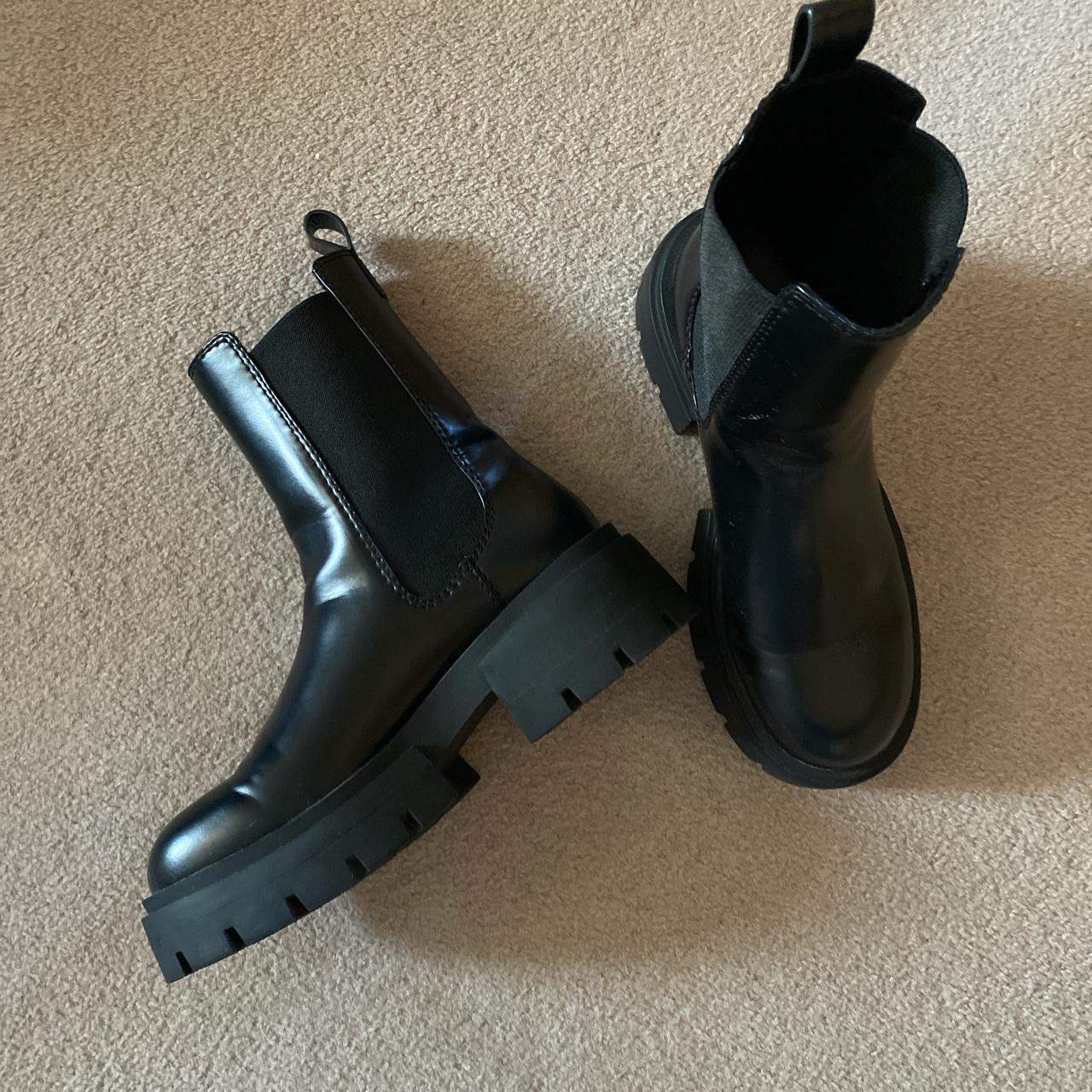 Product Image 2 - H&M chunky ankle boots. Worn
