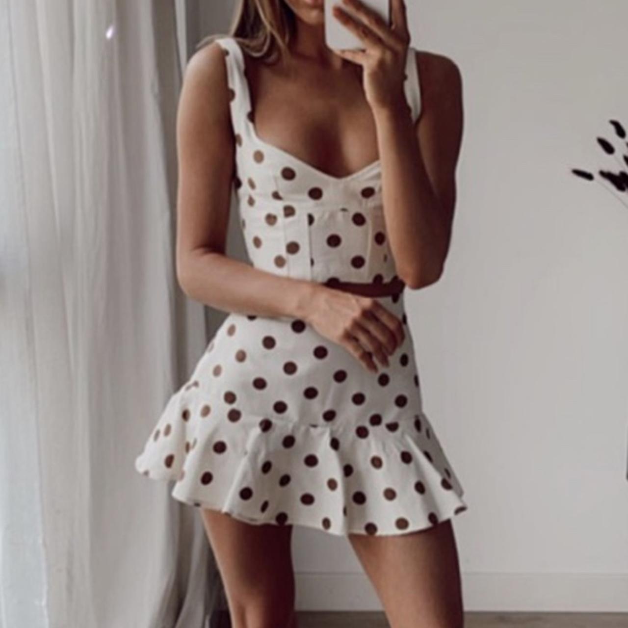 zara polka dot two piece