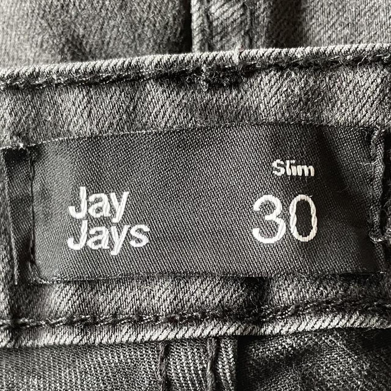 Jay Jays slim washed black denim shorts excellent... Depop