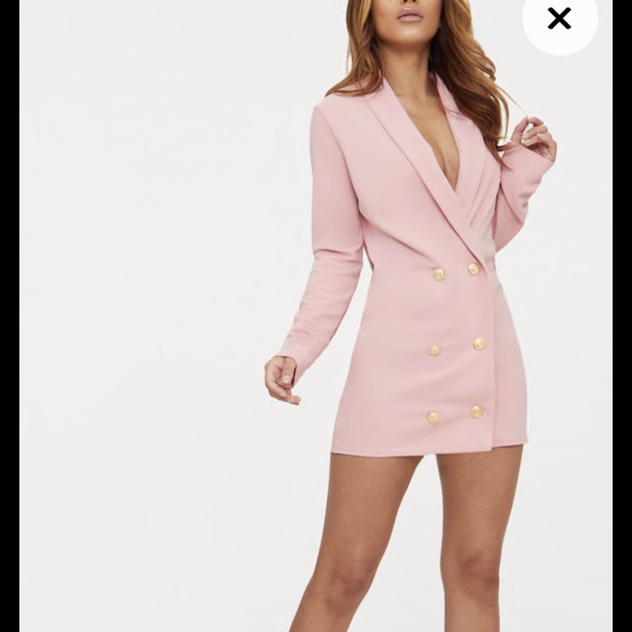 Light pink clearance blazer dress