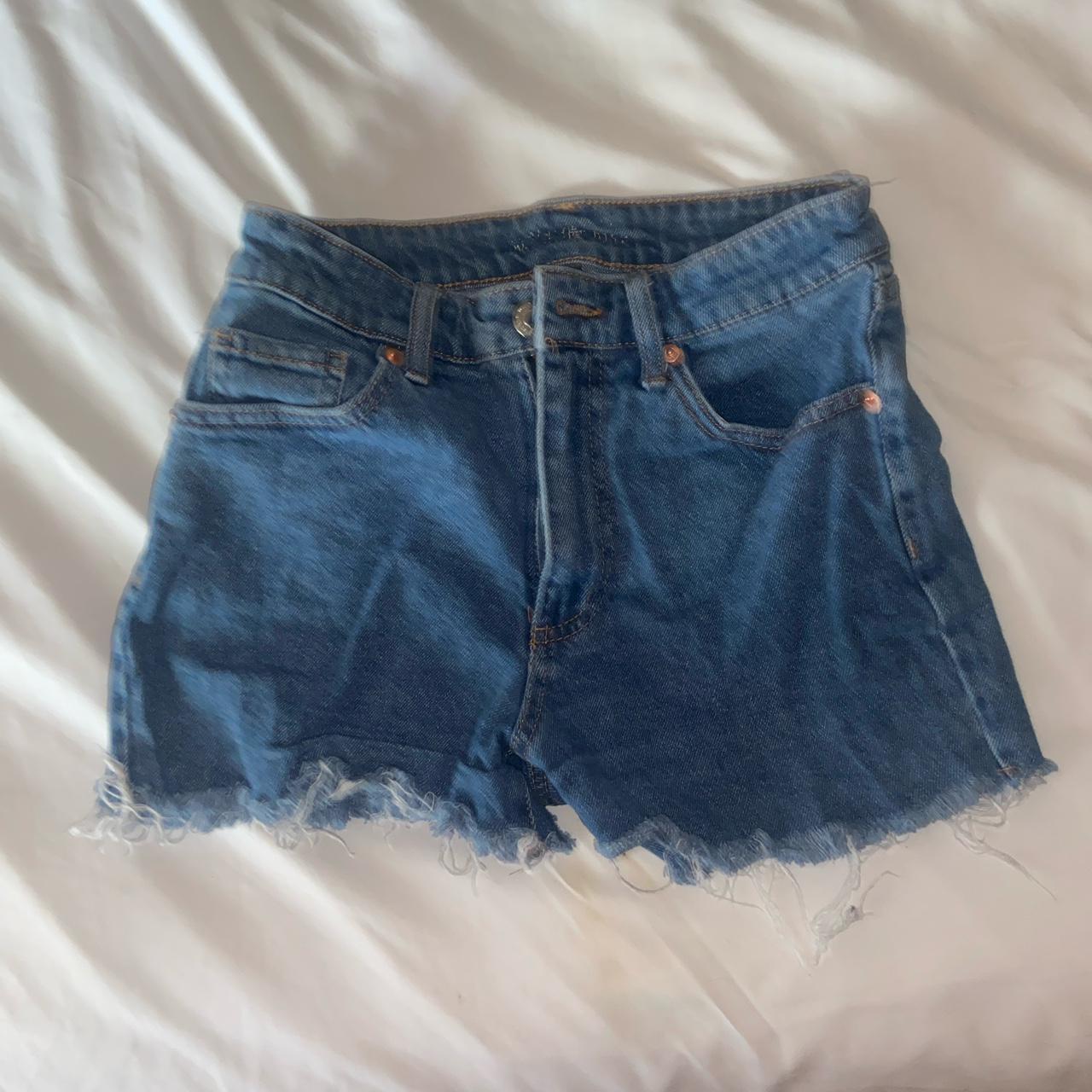 wild fable denim shorts size 2 - Depop