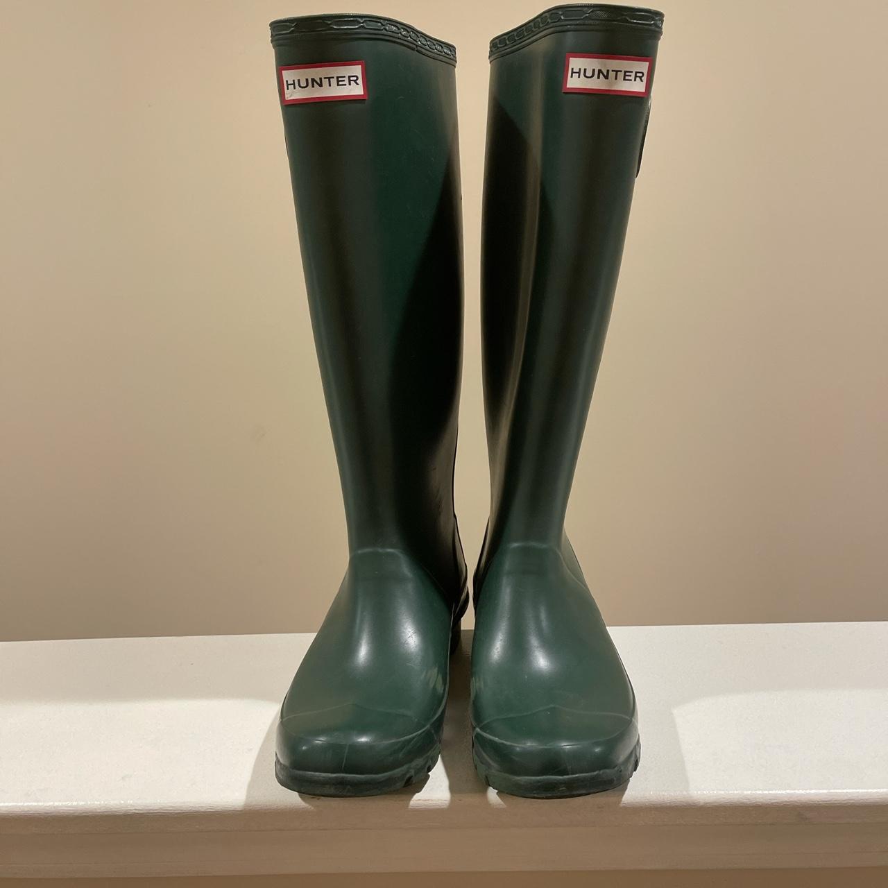 olive green hunter boots