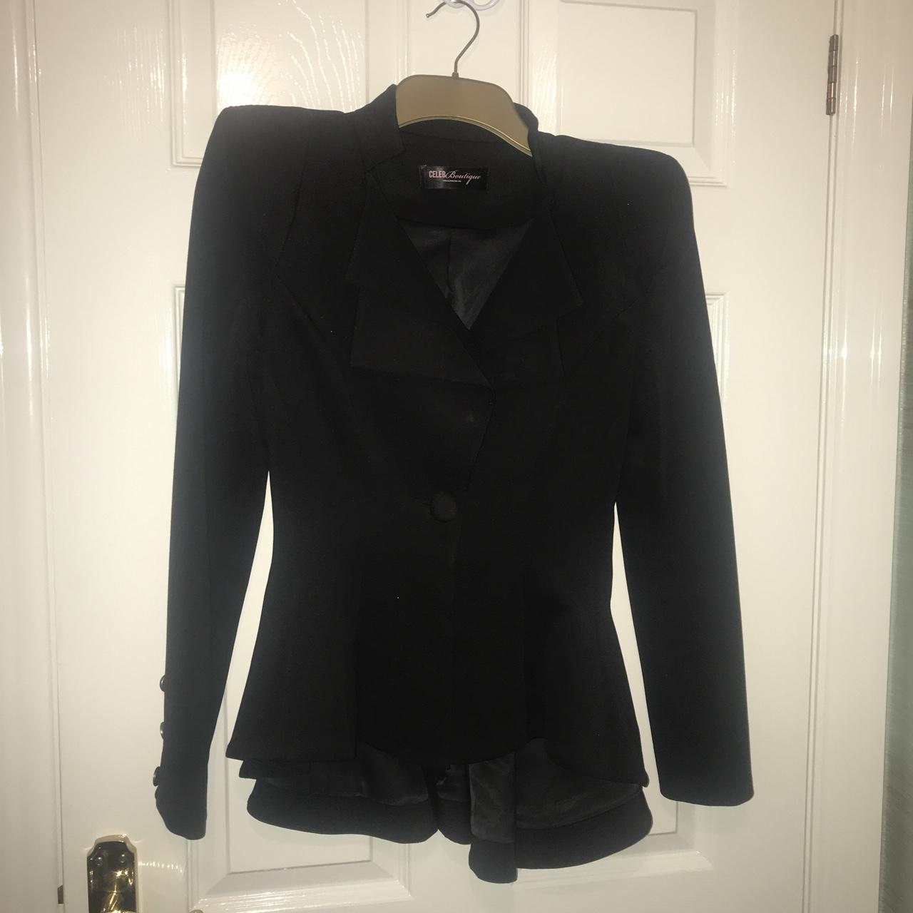 House of CB (Celeb Boutique) Black peplum