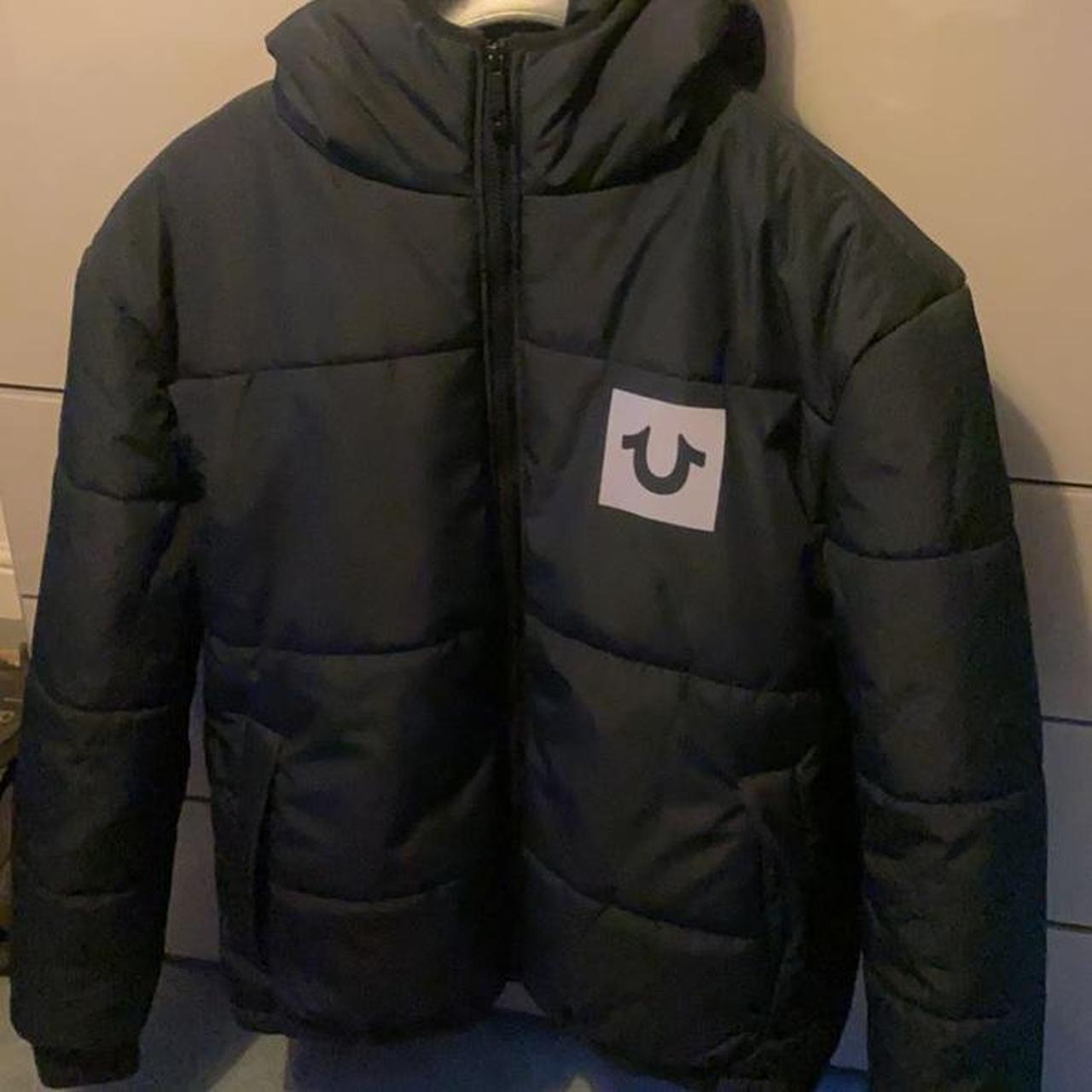 mens TRUE RELIGION genuine puffer jacket/coat. Worn... Depop