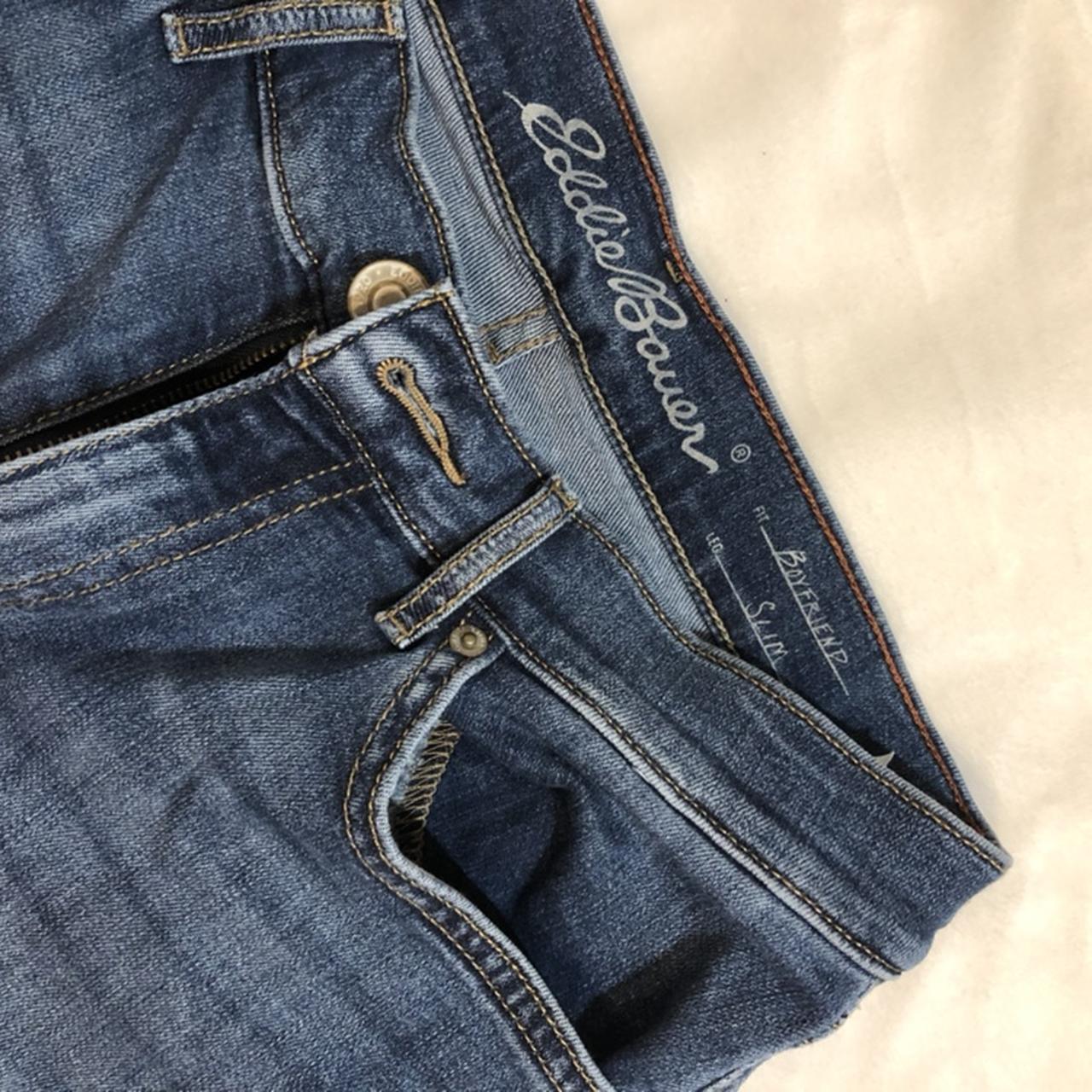 Vintage Eddie Bauer Cuffed Capri Jeans Womens Size - Depop