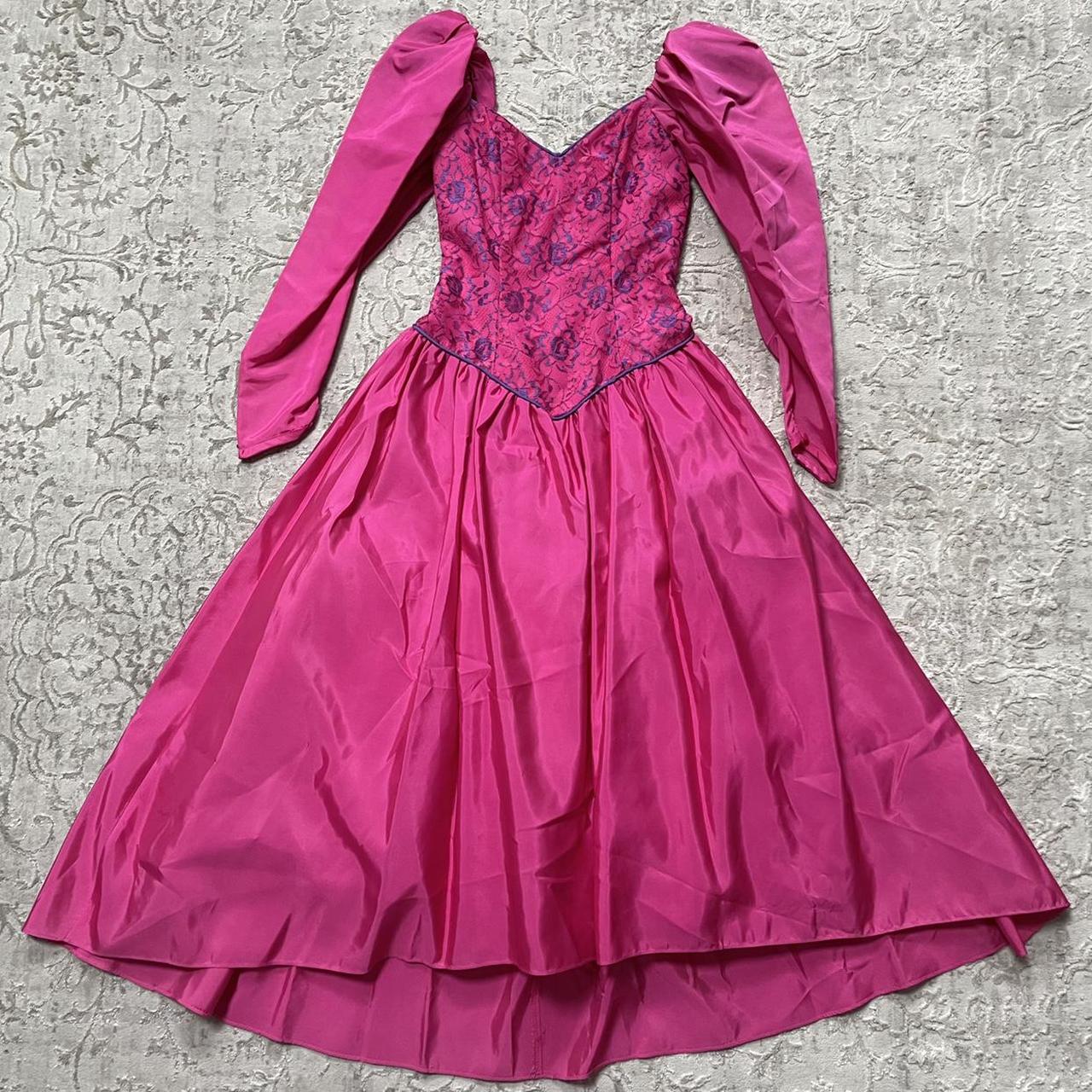 Women's Pink and Purple Dress | Depop